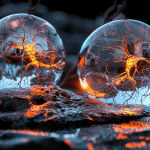An image of Stem Cells interacting with human tissue to see if it works