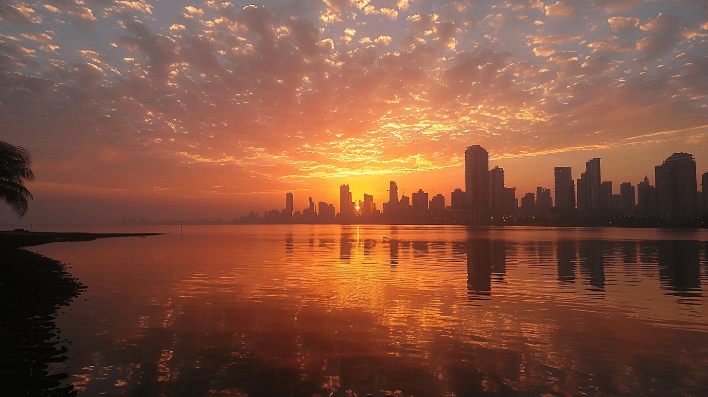 Panama City skyline at sunset with modern skyscrapers and waterfront, representing Panama as a hub for advanced stem cell therapy and medical tourism.
