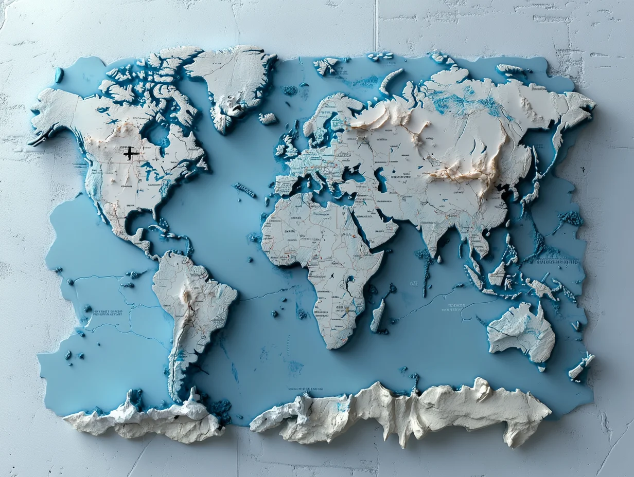 World map showing stem cell therapy prices across regions