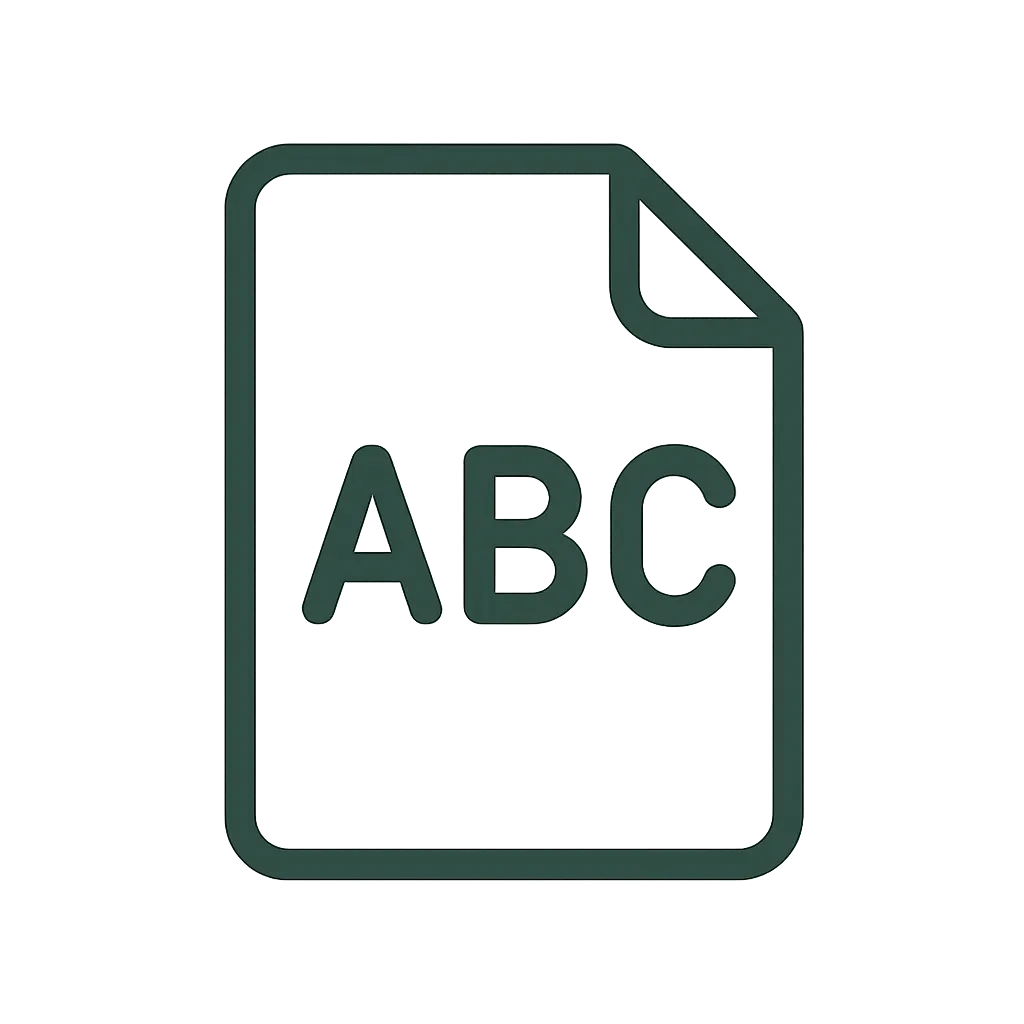 English Staff & Documentation Icon
