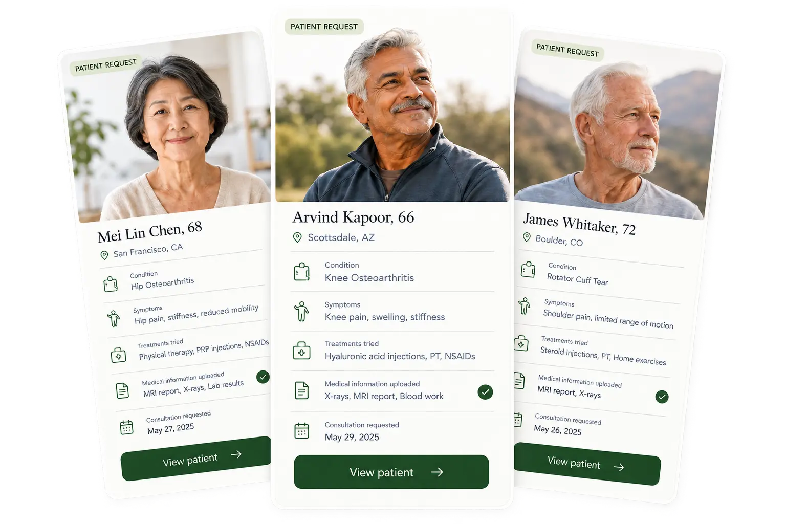 Qualified patient requests